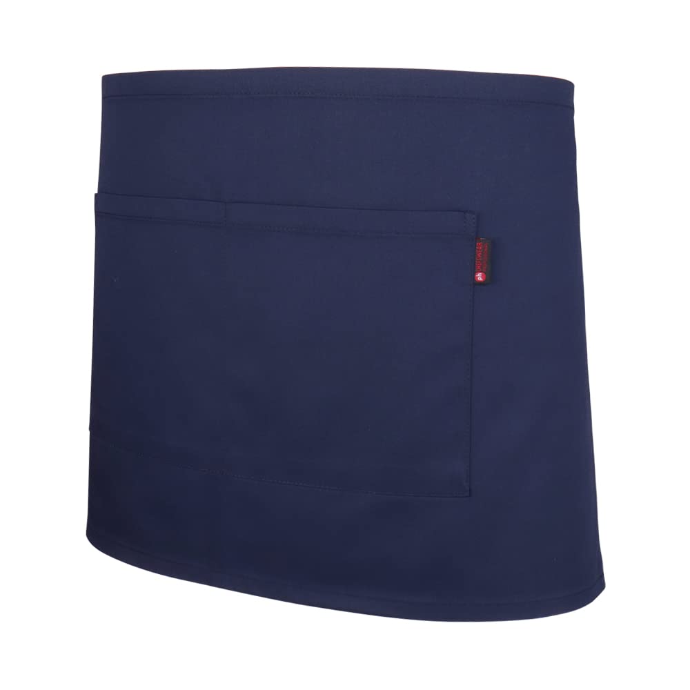 P-H Chef Waist Apron Kitchen and Restaurant Half Apron One Size UK (Navy)