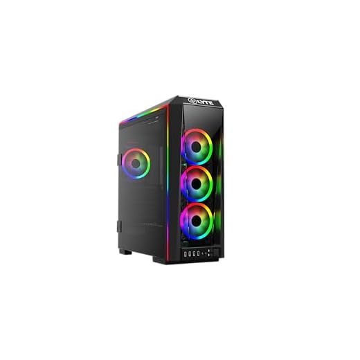 GAMDIAS E-ATX Mid-Tower Gaming PC Case with 3X 120mm ARGB Fans, Tempered Glass Side Panel, Swing Door, PSU Shroud, ATX Support, Desktop Computer Case for RGB Builds TALOS P1A