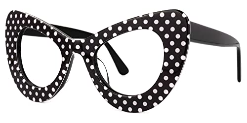Image of VOOGLAM Oversize Cat Eye Blue light Blocking Glasses for Women Anti UV Eyestrain Eyewear April