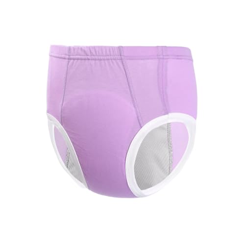 大人用布おむつ、失禁ケアのための快適な再利用可能な布おむつカバー、高齢者の失禁ケア、高齢者患者や妊婦のための柔らかく洗える下着(Purple,Large)
