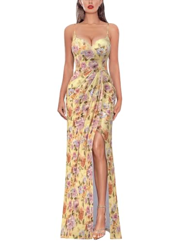 Image of VFSHOW Womens Sexy Spaghetti Strap Formal Prom Evening Gala Long Maxi Dress