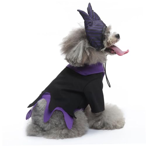 Disfraz de Bruja para Perro Beaupretty Halloween M miniatura 3