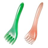Audoloku 2PCS Scalp Massager Head Massager Stress Relax Finger Claw Massager Combs Stimulator Hair Growth Gift for Women Men Prents, Green and Pink