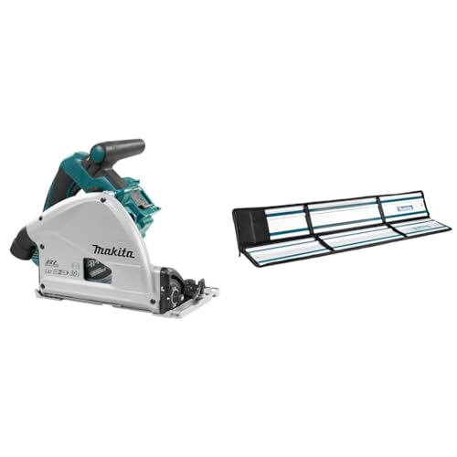 Makita DSP600ZJ Akku-Tauchsäge 56mm 2x18 V (ohne Akku, ohne Ladegerät) im MAKPAC & E-05664 Führungsschienentasche 1,5m