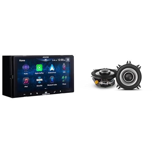 Receptor multimedia Alpine iLX-W670-S con parlantes coaxiales 4" miniatura 1