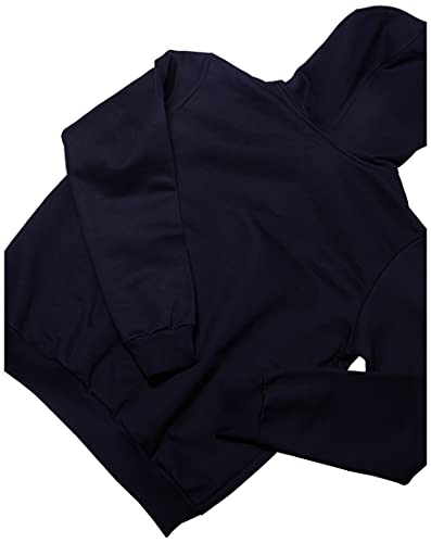 Agasalho De Moletom Basicamente Lisa, criança-unissex, Preto, 6