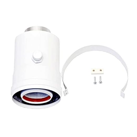 Ariston 3318008 - Kit de Escape de Humo, Salida Vertical, 60/100, Color Blanco