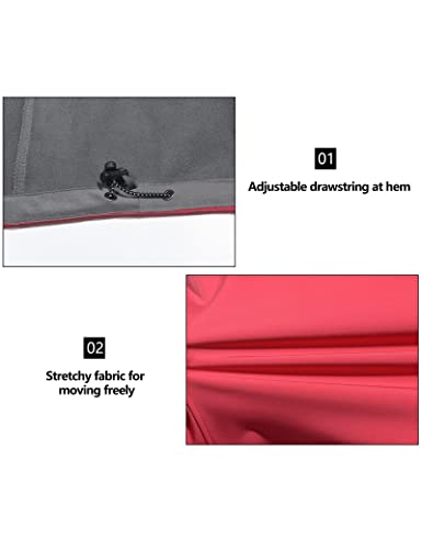 Little Donkey Andy Lightweight Softshell Vest For Women Fleece Lined Outerwear Zip Up Sleeveless Casual Windbreaker Jacket For Golf Hiking Running Jogging Outdoor Travel, Red Medium #TOP4