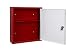 Arregui BT001-1 - Botiquin, acero decorado, llave de serreta, 100x315x360mm, Blanco/rojo