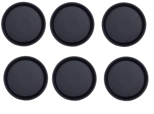 Image of SIGNY Round Bottom Tray(Plate /Saucer) Suitable for 16 Inch Round Plastic Pot - Black - Set of 3 | Heavy Duty Highly Durable Plant Saucer for Indoor Home Decor & Outdoor Balcony Garden (3, 10.4 Black)