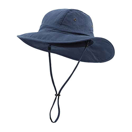 Image of Home Prefer Summer UPF 50+ Men's Bucket Sun Hat Wide Brim Fishing Hat Safari Hat