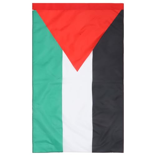 SHERCHPRY Bandera de Palestina para Decoración Bandera Nacional, Poliéster con Textura Agradable, Adecuado para Eventos Históricos y Deportivos