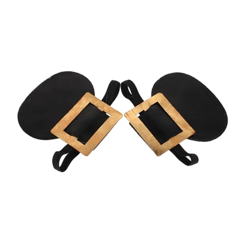 Hemobllo Fibbie per Scarpe Storiche Dorate e Nere, Accessori per Scarpe Vintage a Tema Avvocato, Set per Costume Cosplay e Feste Fibbia Facile da Usare e Rifinitura Dettagliata