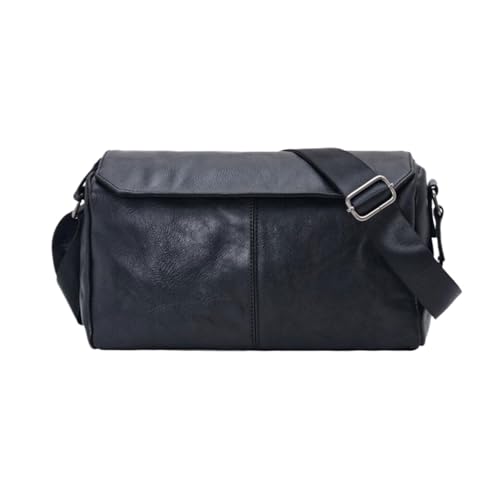 Mens Waist Packs Messenger Shoulder Bags Genuine Leather Casual Daypacks Crossbody Bags Travel Bags 12.2Inch