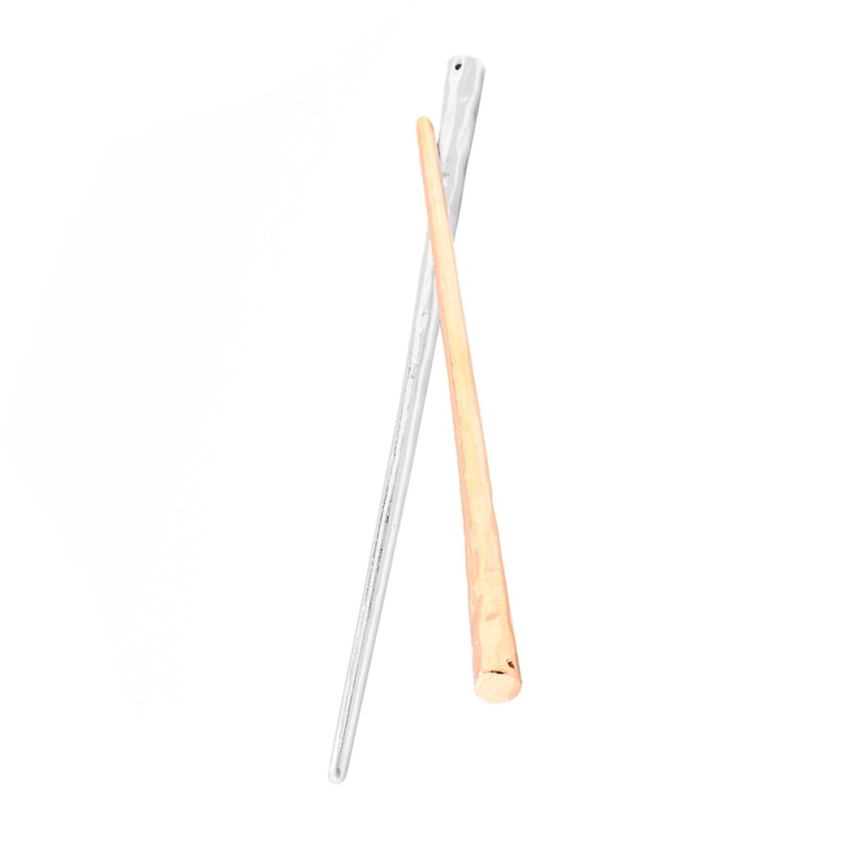 Haarstäbe Aus Legierung 2 Stück Haarstäbe Haarnadel Für Frauen Vintage-stil Haarstäbchen Für Dutts Chignon Golden/silber