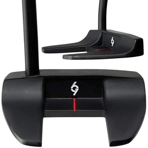 69 Golf Golf Putter with Grip for Men 35'" Length | Stepped Steel Shaft | PVD Coating Putter Head (Right) Cover