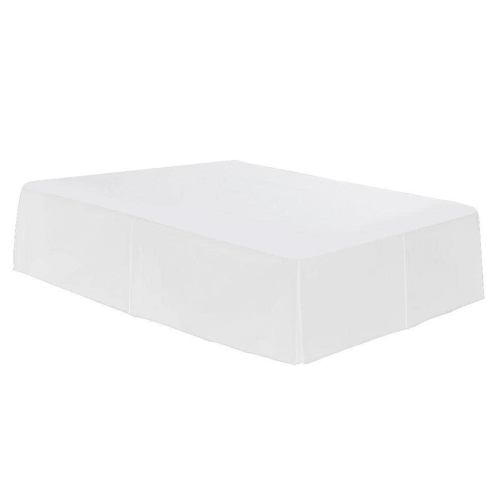 Solid Color Hotel Pleated Bed Skirt Wrinkle & Fade Resistant White_Twin Home & Garden | Bedding | Bed Skirts | Home & Garden | Bedding | Bed Skirts-image-30