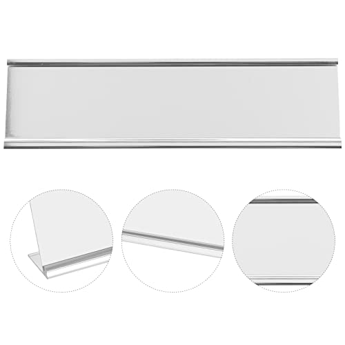 Porte-carte de menu aluminium support de table argenté x10