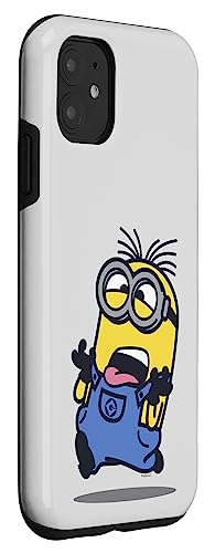 Iphone 11 Despicable Me Minions Dave Running With Tongue Out Case #TOP2