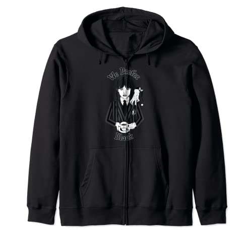 Miércoles Serie Miércoles Preferimos Black Holiday Sudadera con Capucha Cover