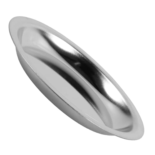 HEALLILY Tea Bag Holder Saucer Round Stainless Steel for Tea Cups Utensil Holder for Home Hotel and Tearoom Use Lightweight and Accessories for