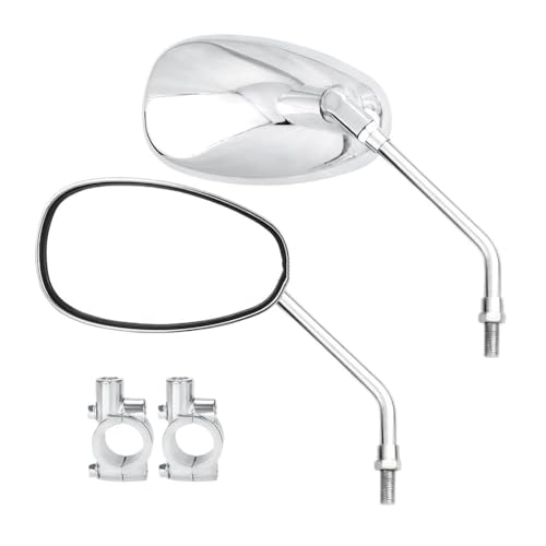 Espejo retrovisor universal con rotación total para manillar de motocicleta y scooter