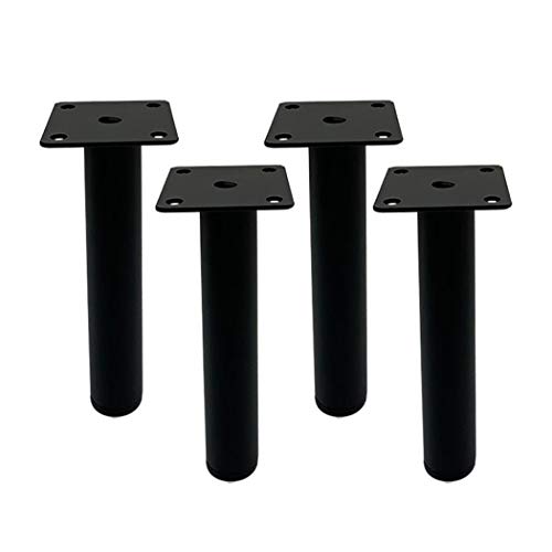 4 Pieds De Meubles, Pieds De Support De Meubles En MéTal Pieds De Canapé En Fer Pieds D'Armoire Pieds De Table Pieds De Remplacement De Pieds De Lit, Accessoires De Meubles De Bricolage, Noir(13cm)