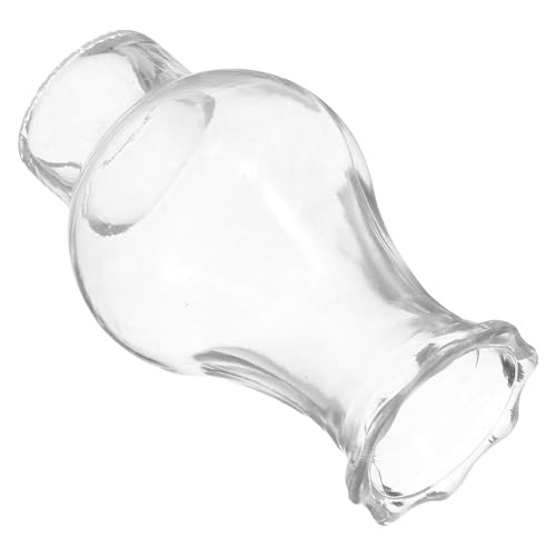 VILLFUL Glass Lampshade Replacement for Oil Lamps Transparent Kerosene Lamp Chimney with Smooth Edges Safe DIY Accessory for Cozy Soft Lighting and Wick Replacement