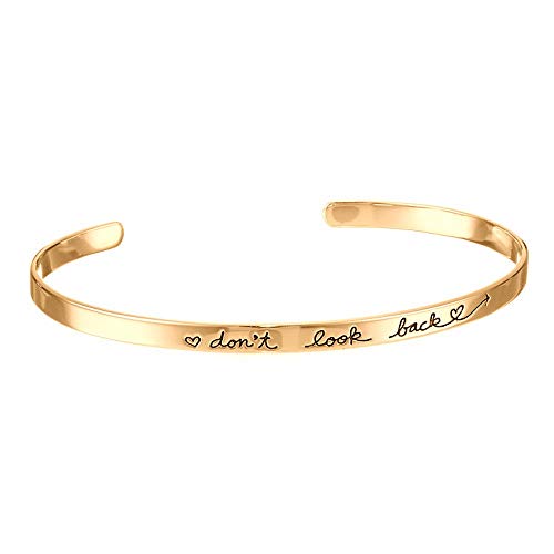 Preisvergleich Produktbild QUINTRA Armband Mode Frauen handgemachte Eröffnung Manschette Armreif Schmuck Brief Armband