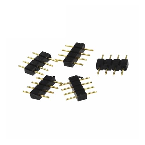 100PCS RGB Led Connector DIP 4Pins Row Needles Male Head TSIOHKBS