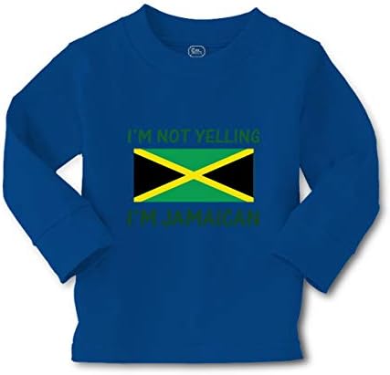 Kids Long Sleeve T Shirt I’m Not Yelling Jamaican Cotton Boy & Girl Clothes