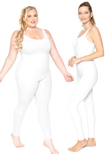 Image of STRETCH IS COMFORT Teamwear Women's Regular and Plus Size Cotton Tank Unitard