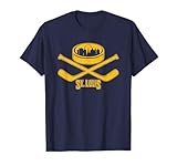 Vintage St. Louis Missouri Skyline Style Hockey Retro T-Shirt