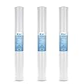 Tier1 25 Micron 20 Inch x 2.5 Inch | Whole House Radial Flow Carbon Block Water Filter Replacement Cartridge | Compatible with Pentek RFC-20, 155065-43, 3-Pack Home Water Filter