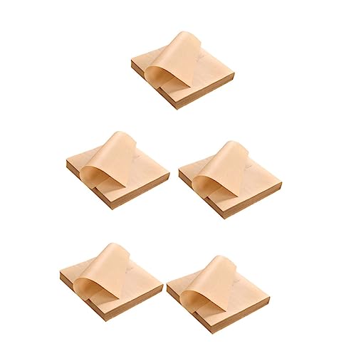 COLLBATH 500 Sheets of Paper Liners for Food Baskets Snack Mat Paper Oil Absorbing Pad Easy Clean-up for Kitchen