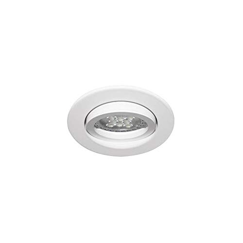 Indigo Spot encastré rond en fonte d'aluminium ALA1013 RX - Orientable - 50W - GU10 - Blanc mat
