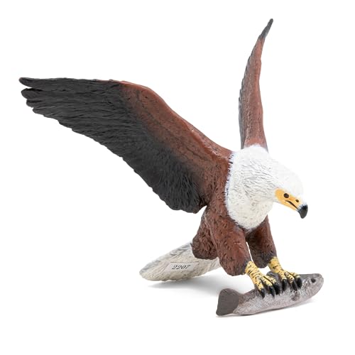 Papo - Statuetta Aquila Pescatrice Africana Realistica - 3 Anni + - Collezione La Vita Selvaggia - Gioco Educativo Uccelli Rapaci - Idea Regalo Giocattolo Bambina Bambino