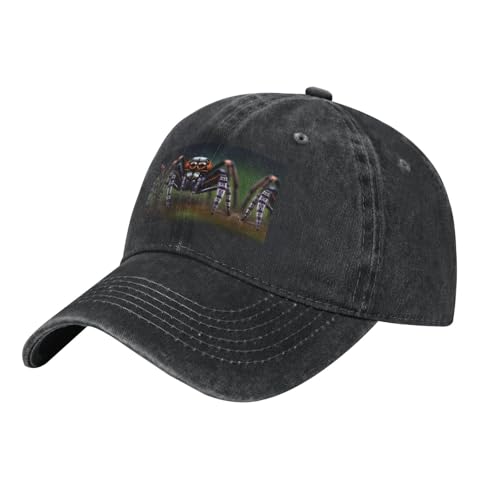 Gorra deportiva informal de camionero, sombrero de golf para papá, gorra de béisbol ajustable de tela vaquera tropical, arañas tropicales, gorra de béisbol unisex para adultos