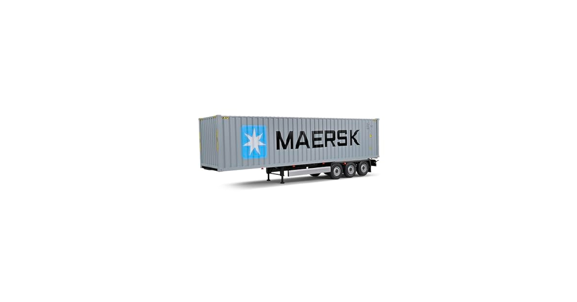 Amazon.com: Solido 1:24 Container Trailer MAERSK Grey : Arts