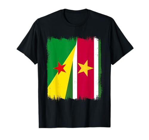 Drapeau de la Guyane Française Suriname Racines du Suriname T-Shirt
