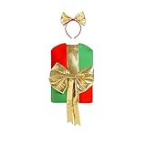 [Diki Home] クリスマス 衣装 着ぐるみ プレゼントボックス 子供用 大人用 コスプレ クリスマスツリー 可愛い 面白い クリスマス かわいい 人気 イベントパーティ 仮装 舞台服 忘年会 変装 ステージ衣装 (ギフトボックス-大人, F)