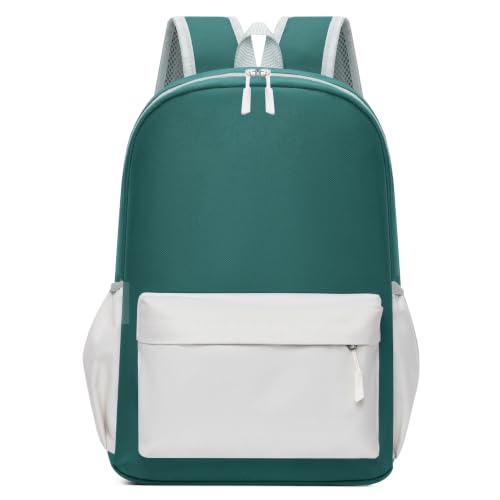 Image of 16 Inch Simple Large Backpack, Durable Bookbag for College & Travel Daypack | Anti-Theft Hidden Main Zipper, Reinforced Shoulder Straps, Side Pockets Fit Water Bottles, Lightweight, Classic Look