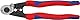KNIPEX Drahtseilschere geschmiedet mit Mehrkomponenten-Hüllen 190 mm, 95 62 190