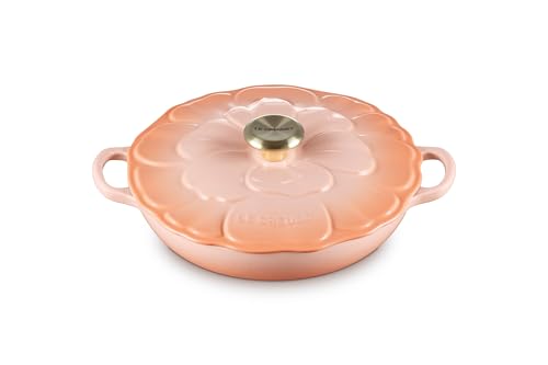 Image of Le Creuset Enameled Cast Iron Petal Braiser, 2.25qt., Peche