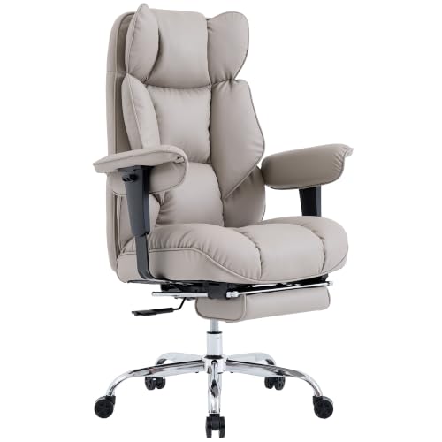 Image of Efomao Executive Office Chair 400lbs,Grey Big and Tall Desk Chair