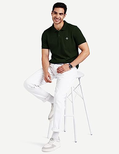 Image of Mitaha Half Sleeve Cotton Lycra Regular Fit Men's Polo with Button, Casual wear Polo Collar t-Shirts Half-Sleeve Polo Shirts.