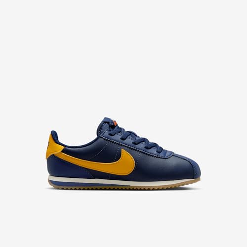 Nike Cortez EasyOn Little Kids' Shoes (DM0951-401, Midnight Navy/Blue Void/Sail/University Gold)3