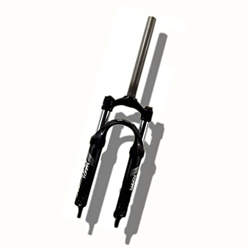 LHHL マウンテンバイクサスペンションフォーク 20インチBMX ディスクブレーキアルミニウム合金フォーク メカニカルフロントフォーク手動ロックアウト 1-1/8"ストレートチューブ 折りたたみ自転車フォーク 60mmトラベル 10 MmQR HL (C