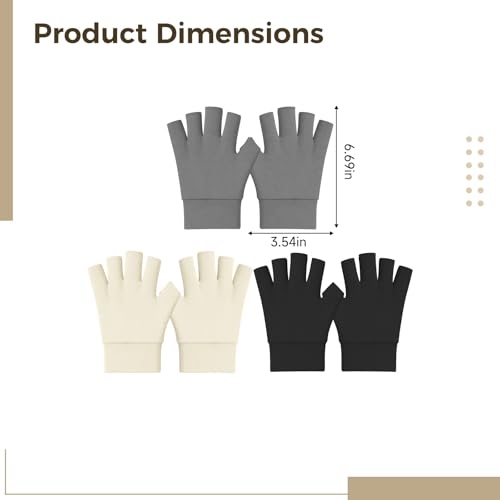 Guantes sin dedos para escribir en la oficina y trabajar con ordenador en invierno 2