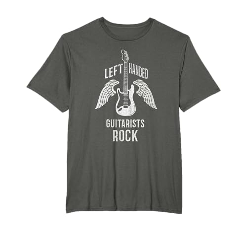 Vintage Left Handed Guitar player Shirt Lefty Guitarist T-Shirt